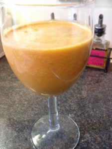 Carrot and ginger juice      