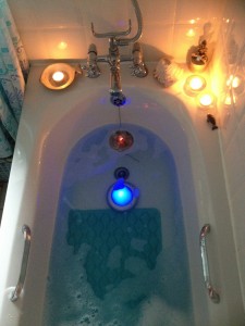 Sonic healing in a water bath   